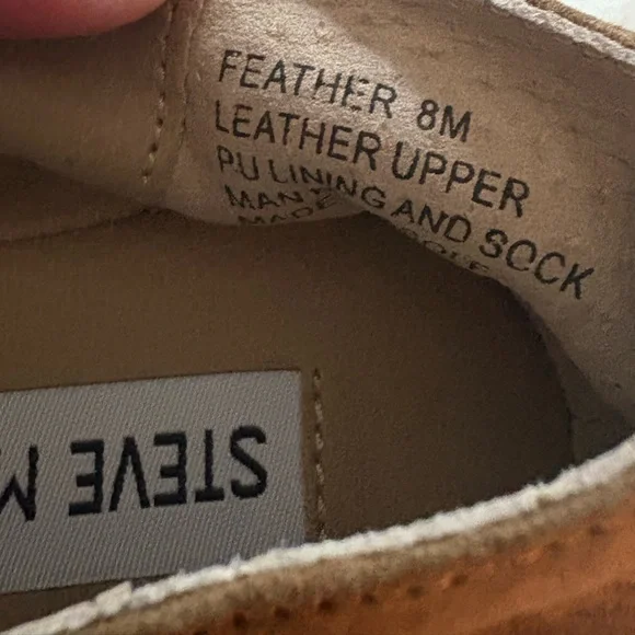 Steve Madden Brown Loafers Elegant Flats - Picture 5 of 6